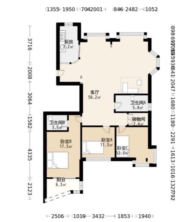 143平戶型圖