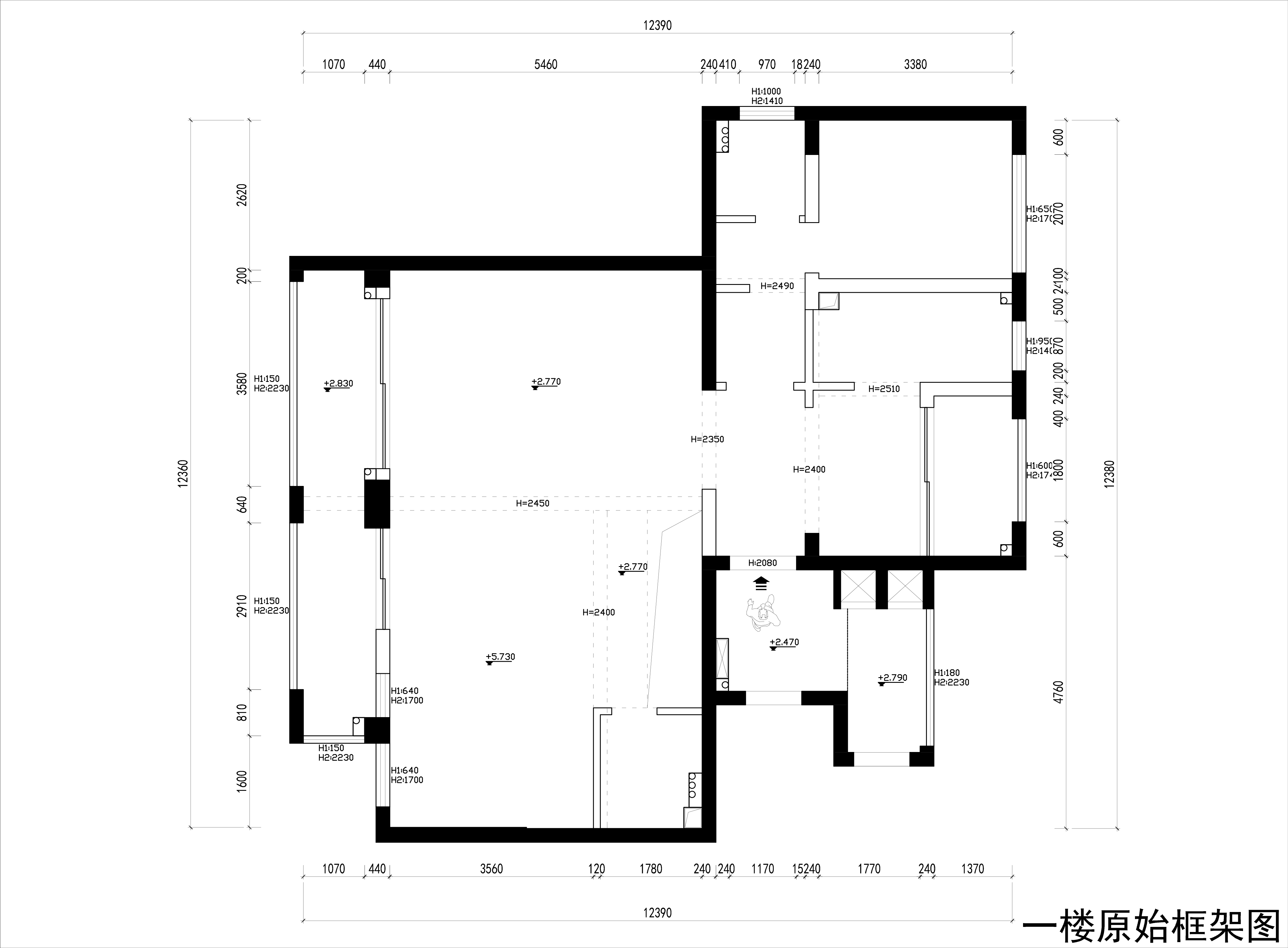 一樓原始框架圖